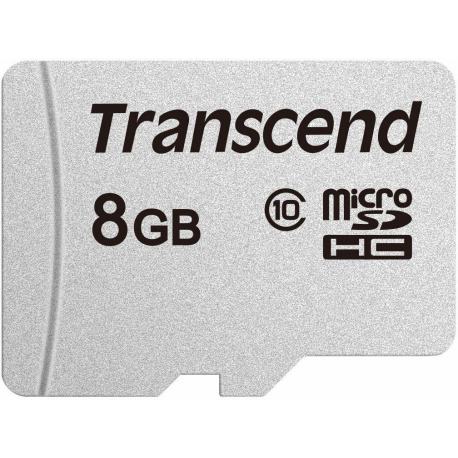 Transcend 300S - Flash memory card - 8 GB - Class 10 - microSDHC - 0