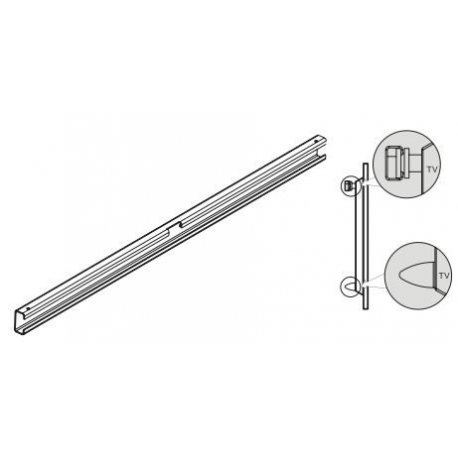Multibrackets M Universal Wallmount Small - Mounting kit (wall mount) - for flat panel - black - screen size: 26"-32" - wall-mountable - 1