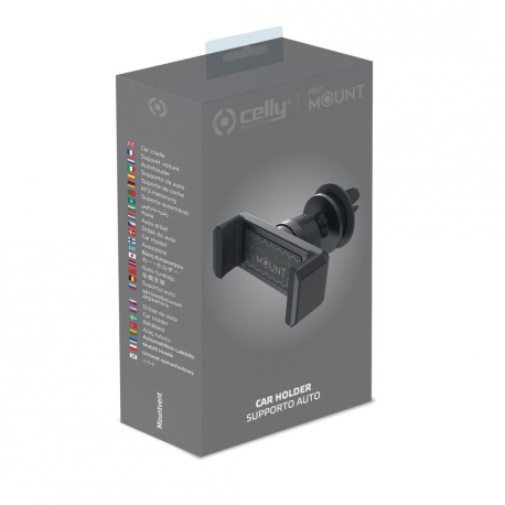 Celly MountVent - Car holder for mobile phone - up to 6.5" - black - 5