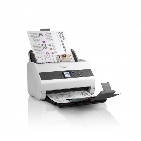 Epson WorkForce DS-970 - Document scanner - Contact Image Sensor (CIS) - Duplex - A4 - 600 dpi x 600 dpi - up to 85 ppm (mono)  /  up to 85 ppm (colour) - ADF (100 sheets) - up to 9000 scans per day - USB 3.0 - 1