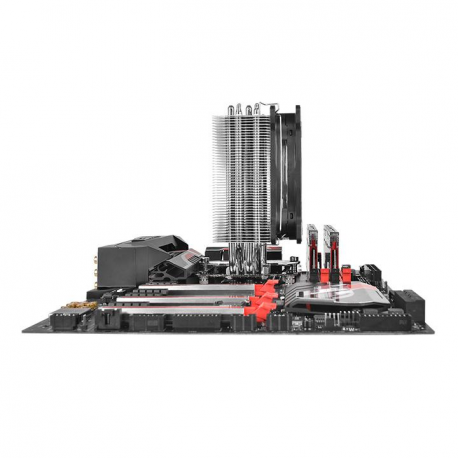 Thermaltake Riing Silent 12 RGB - Sync Edition - processor cooler - (for: LGA775, LGA1156, AM2, AM2+, LGA1366, AM3, LGA1155, AM3+, LGA2011, FM1, FM2, LGA1150, LGA2011-3, LGA1151, AM4, LGA2066, LGA1200) - aluminium and copper - 120 mm - RGB - 12