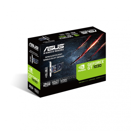 ASUS GT1030-2G-BRK - Graphics card - GF GT 1030 - 2 GB GDDR5 - PCIe 3.0 low profile - HDMI, DisplayPort - 4