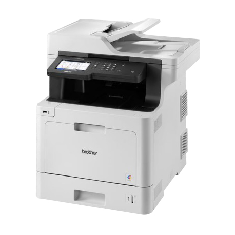 Brother MFC-L8900CDW - Multifunction printer - colour - laser - 215.9 x 355.6 mm (original) - A4 / Legal (media) - up to 31 ppm (copying) - up to 31 ppm (printing) - 300 sheets - 33.6 Kbps - USB 2.0, Gigabit LAN, Wi-Fi(n), USB host, NFC - with 3 years On-site SWAP-service - 4