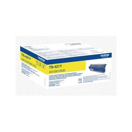 Brother TN421Y - Yellow - original - toner cartridge - for Brother DCP-L8410, HL-L8260, HL-L8360, MFC-L8690, MFC-L8900 - 2