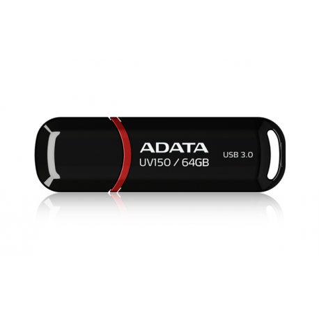 ADATA DashDrive UV150 - USB flash drive - 64 GB - USB 3.0 - black - 2