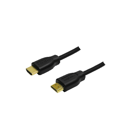 LogiLink High Speed with Ethernet - HDMI cable with Ethernet - HDMI male to HDMI male - 5 m - black - 2