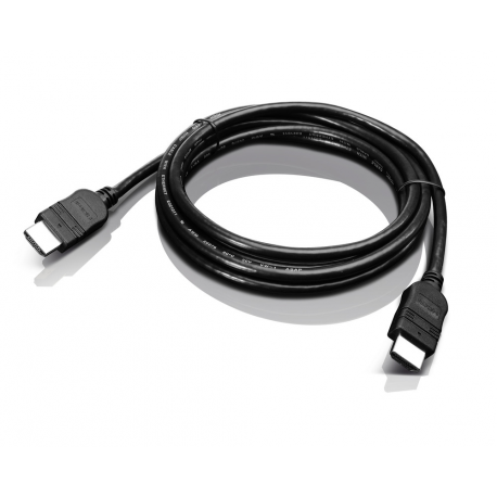 Lenovo - HDMI cable - HDMI male to HDMI male - 2 m - for ThinkCentre M80t Gen 3; ThinkCentre neo 50; ThinkPad T14s Gen 3; V50t Gen 2-13 - 3