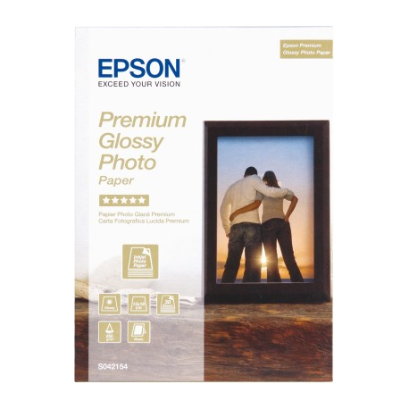 Epson Premium Glossy Photo Paper - Glossy - 130 x 180 mm - 255 g / m² - 30 sheet(s) photo paper - for EcoTank ET-1810, 2810, 2811, 2814, 2815, 2820, 2825, 2826, 2850, 2851, 2856, 4800, 4850 - 2