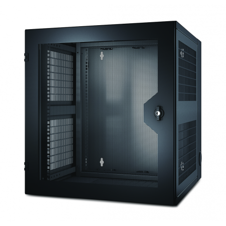 APC NetShelter WX - Rack - wall mountable - black - 13U - 19" - for P / N: SUA1000RM2U, SUA1000RM2U-TU, SUA1000RMI2U - 4