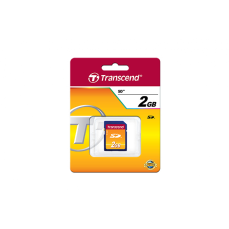 Transcend - Flash memory card - 2 GB - SD - 2