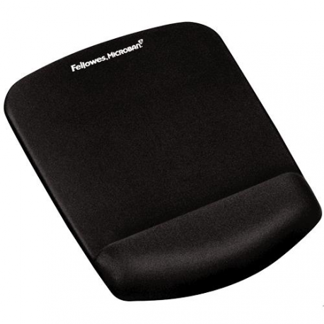 Fellowes PlushTouch - Mouse pad with wrist pillow - black - 0
