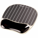 Fellowes Photo Gel - Mouse pad with wrist pillow - chevron