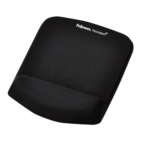 Fellowes PlushTouch - Mouse pad with wrist pillow - black - 2