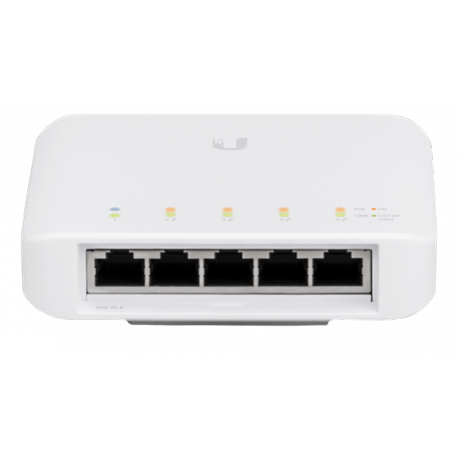 Ubiquiti UniFi Switch USW-FLEX - Switch - Managed - 4 x 10 / 100 / 1000 (PoE) + 1 x 10 / 100 / 1000 (PoE) - wall-mountable, pole-mountable - PoE (46 W) - 2