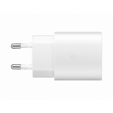 Samsung Fast Charging Wall Charger EP-TA800 - Power adapter - 25 Watt - 3 A - Ultra Fast Charge (USB-C) - on cable: USB-C - white - for Galaxy A20, A50, A70, A8s, M30, M40, Note10, S20, S20 5G, S20+ 5G, Z Flip, Z Flip 5G
