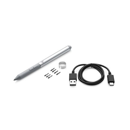 HP Active Pen G3 - Digital pen - 3 buttons - grey - for Elite Dragonfly Notebook; Elite x2; EliteBook x360; ZBook Studio x360 G5 - 2