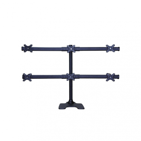 Neomounts by Newstar FPMA-D700DD6 - Stand - for 6 LCD displays - black - screen size: 10"-27" - desktop stand, desk-mountable - 1