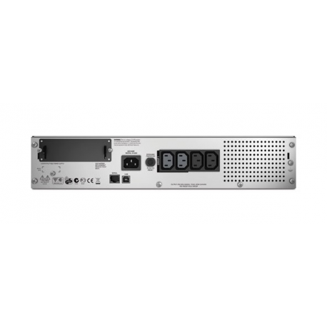 APC Smart-UPS 750VA LCD RM - UPS (rack-mountable) - AC 230 V - 500 Watt - 750 VA - Ethernet, RS-232, USB - output connectors: 4 - 2U - black - with APC UPS Network Management Card - for P / N: AR4018SPX432, AR4024SP, AR4024SPX429, AR4024SPX431, AR4024SPX432, NBWL0356A - 4