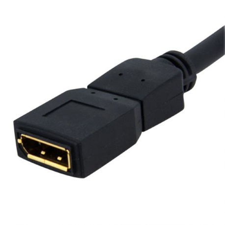 StarTech.com 6 ft DisplayPort Video Extension Cable - M / F - DisplayPort extension cable - DisplayPort (M) to DisplayPort (F) - 1.8 m - latched, molded - black - for P / N: DP2MDPMF6IN - 1