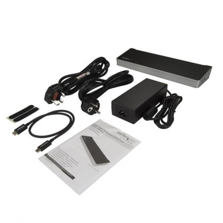 StarTech.com 4K USB-C Dock - Triple Monitor - Mac & Windows - 60W USB PD (DK30CH2DPPDU) - Docking station - USB-C - HDMI, 2 x DP - GigE - 60 Watt - 6