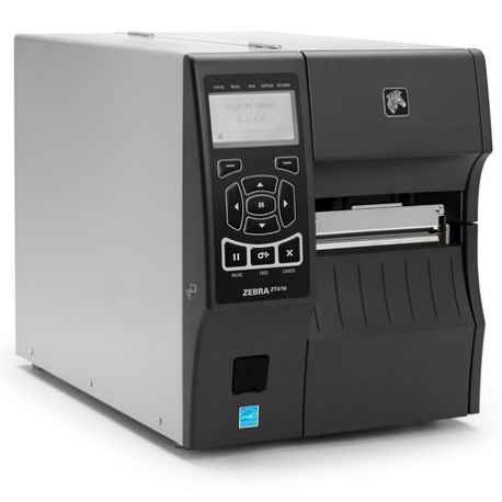 Zebra ZT400 Series ZT411 - Label printer - direct thermal  /  thermal transfer - Roll (11.4 cm) - 203 dpi - up to 356 mm / sec - USB 2.0, LAN, serial, USB host, Bluetooth 4.1 - cutter - 2