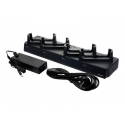 Honeywell Four-bay Charge Base - Handheld charging stand + power adapter - output connectors: 4 - Europe - for ScanPal EDA70