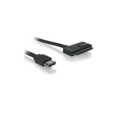 DeLOCK Power Over eSATA cable - Power Over eSATA cable - Serial ATA 150 / 300 - SATA combo (F) to 11 pin USB / eSATA (5 V) (M) - 50 cm - for P / N: 47178, 47198 - 1