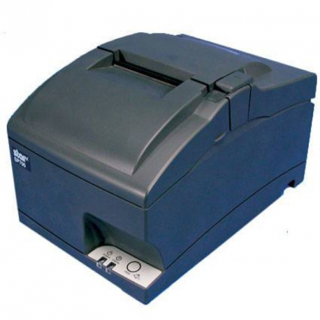 Star SP742ME3 - Receipt printer - two-colour (monochrome) - dot-matrix - Roll (7.6cm) - 16.9 cpi - 9 pin - up to 8.9 lines / sec - LAN - cutter - rewinder - grey - 0