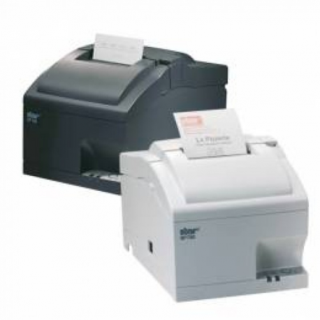 Star SP742ME3 - Receipt printer - two-colour (monochrome) - dot-matrix - Roll (7.6cm) - 16.9 cpi - 9 pin - up to 8.9 lines / sec - LAN - cutter - rewinder - grey - 1