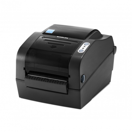 BIXOLON SLP-TX420 - Label printer - direct thermal  /  thermal transfer - Roll (11 cm) - 203 dpi - up to 178 mm / sec - parallel, USB, LAN, serial - dark grey - 1