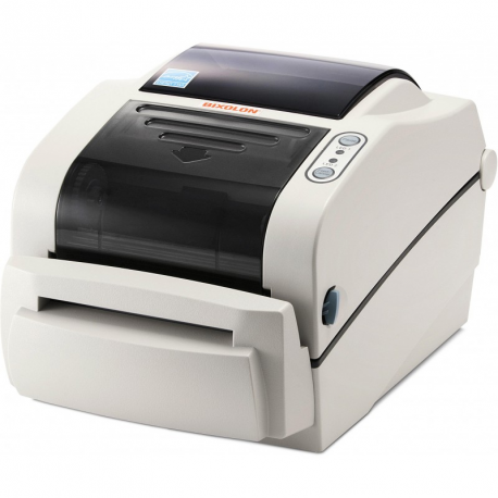 BIXOLON SLP-TX420 - Label printer - direct thermal  /  thermal transfer - Roll (11 cm) - 203 dpi - up to 178 mm / sec - parallel, USB, LAN, serial - dark grey - 3