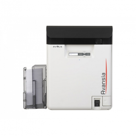 Evolis Avansia - Plastic card printer - colour - Duplex - dye sublimation retransfer - CR-80 Card (85.6 x 54 mm) - 600 dpi up to 144 cards / hour (colour) - capacity: 250 cards - USB 2.0, LAN - black - 3