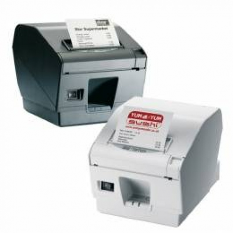 Star TSP 743D II-24 - Receipt printer - two-colour (monochrome) - direct thermal - Roll (8.25 cm) - 203 dpi - up to 250 mm / sec - serial - cutter - cutter - charcoal grey - 1