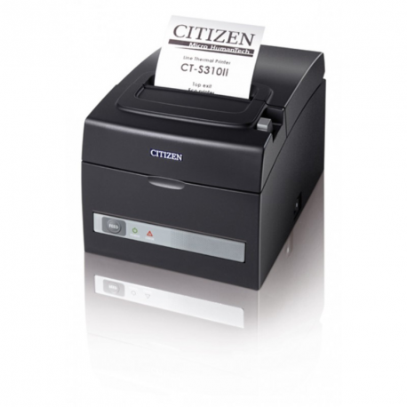 Citizen CT-S310II - Receipt printer - two-colour (monochrome) - thermal line - Roll (8 cm), Roll (5.8 cm) - 203 dpi - up to 160 mm/sec - USB, serial - cutter - black - 2