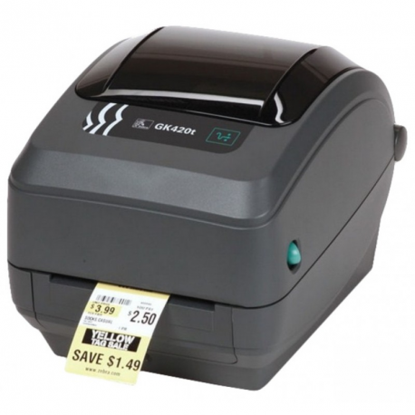 Zebra GK Series GK420d - Label printer - direct thermal - Roll (10.8cm) - 203 dpi - up to 127 mm / sec - USB, LAN - 4