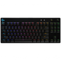 Logitech G Pro Mechanical Gaming Keyboard - Keyboard - backlit - USB - US International - key switch: GX Blue Clicky - black