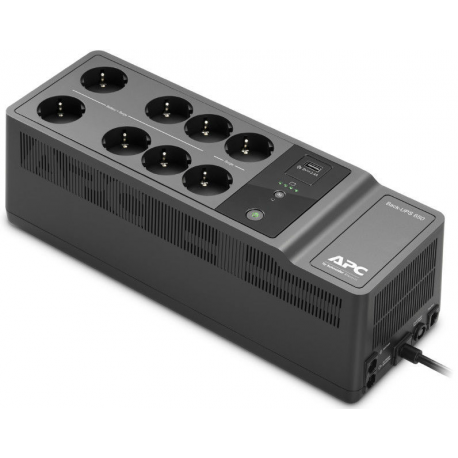 APC Back-UPS BE650G2 - UPS - AC 230 V - 400 Watt - 650 VA - output connectors: 8 - black - 0