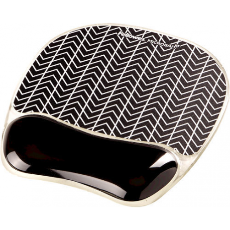 Fellowes Photo Gel - Mouse pad with wrist pillow - chevron - 5