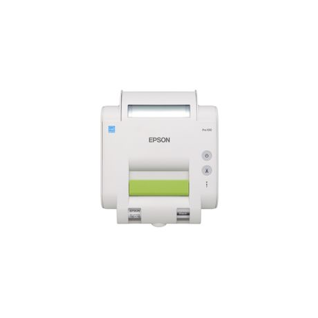 Epson LabelWorks Pro100 - Labelmaker - B / W - direct thermal / thermal transfer - Roll (1 cm) - 300 dpi - up to 20 mm / sec - USB - cutter - green, pale grey - 1