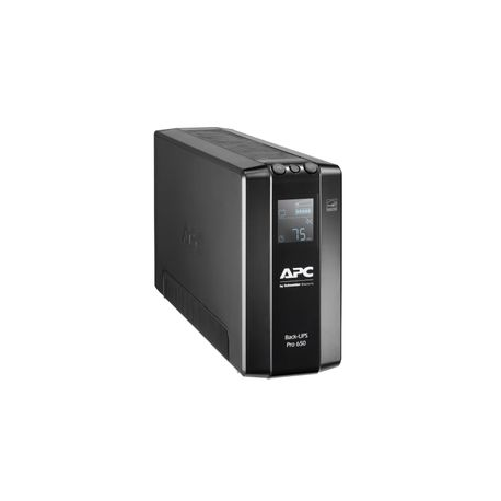 APC Back-UPS Pro BR650MI - UPS - AC 230 V - 390 Watt - 650 VA - USB - output connectors: 6 - black - 3