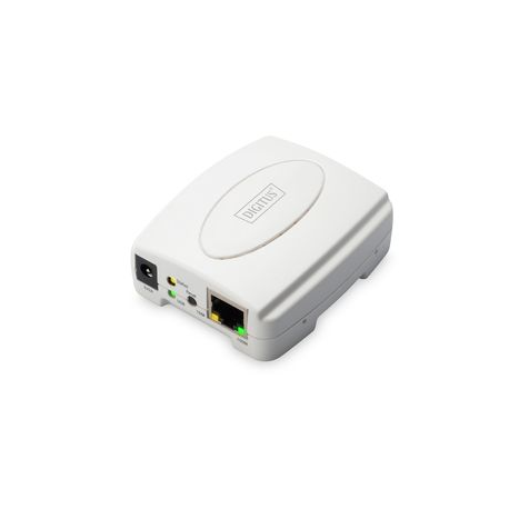 DIGITUS Fast Ethernet Print Server DN-13003-2 - Print server - USB 2.0 - 100Mb LAN - 100Base-TX - 2