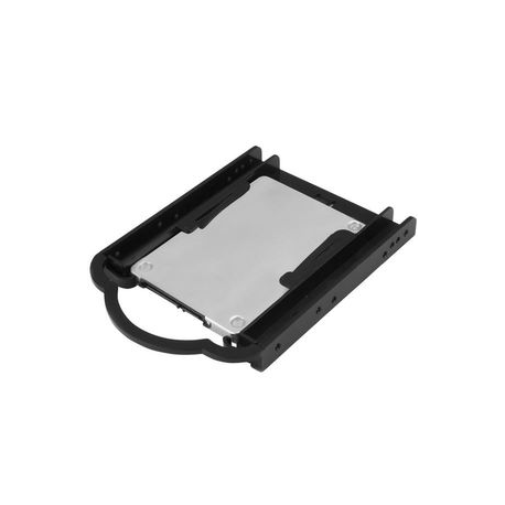 StarTech.com 2.5" HDD  /  SDD Mounting Bracket for 3.5" Drive Bay - Tool-less Installation - 2.5 Inch SSD HDD Adapter Bracket (BRACKET125PT) - Storage bay adapter - 3.5" to 2.5" - black - for P / N: M2E4SFF8643, PEX4SFF8643, U2M2E125 - 4
