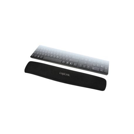 LogiLink Keyboard Gel Pad - Keyboard wrist rest - black - 2