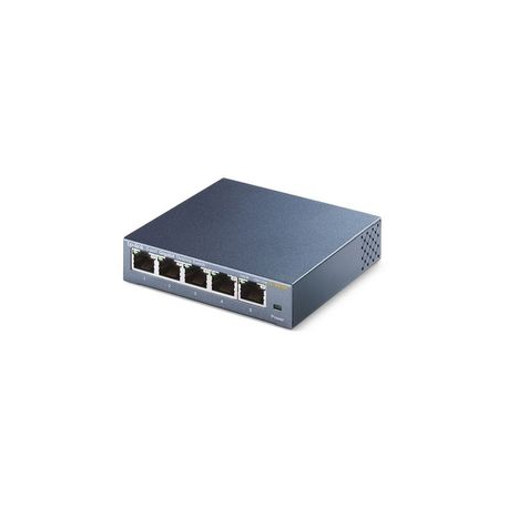 TP-LINK TL-SG105 5-Port Metal Gigabit Switch - Switch - unmanaged - 5 x 10 / 100 / 1000 - desktop - 2