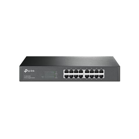 TP-Link TL-SG1016D 16-Port Gigabit Switch - Switch - unmanaged - 16 x 10 / 100 / 1000 - desktop - 2