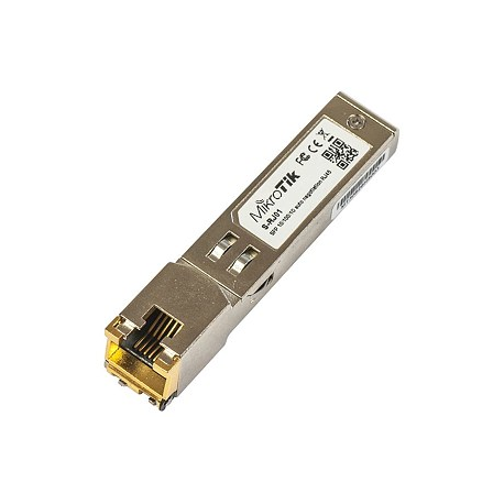 MikroTik S-RJ01 - SFP (mini-GBIC) transceiver module - GigE - 10Base-T, 100Base-TX, 1000Base-T - SFP (mini-GBIC) / RJ-45 - 1