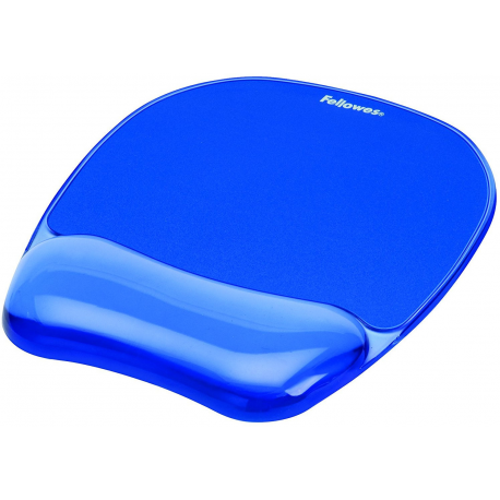 Fellowes Gel Crystal - Mouse pad with wrist pillow - blue - 1