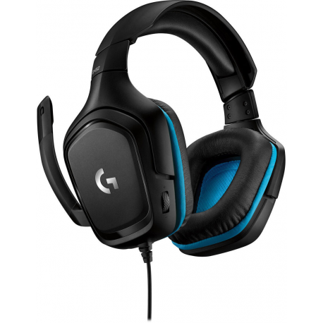 Logitech Gaming Headset G432 - Headset - 7.1 channel - full size - wired - USB, 3.5 mm jack - black - 1