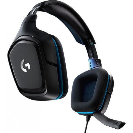 Logitech Gaming Headset G432 - Headset - 7.1 channel - full size - wired - USB, 3.5 mm jack - black - 3