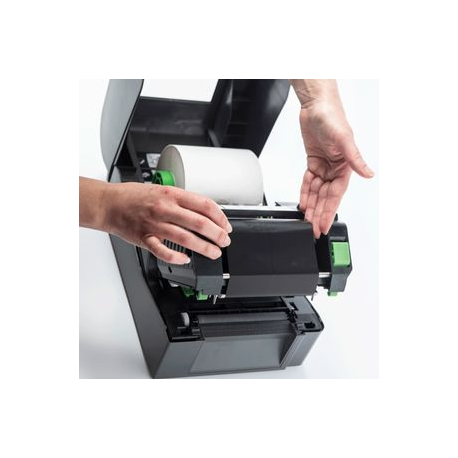 Brother TD-4420TN - Label printer - direct thermal / thermal transfer - Roll (11 cm) - 203 dpi - up to 152.4 mm / sec - USB 2.0, LAN, USB host, RS232C - 4